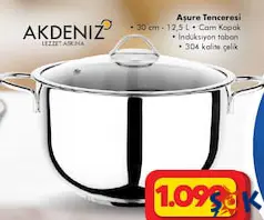 AKDENİZ AŞURE TENCERESİ 30 CM 12,5 L indirimli fiyat AKDENİZ AŞURE TENCERESİ 30 CM 12,5 L fiyat ve kampanya bilgisi